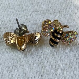Darling little Betsy Johnson Bee Stud Earrings